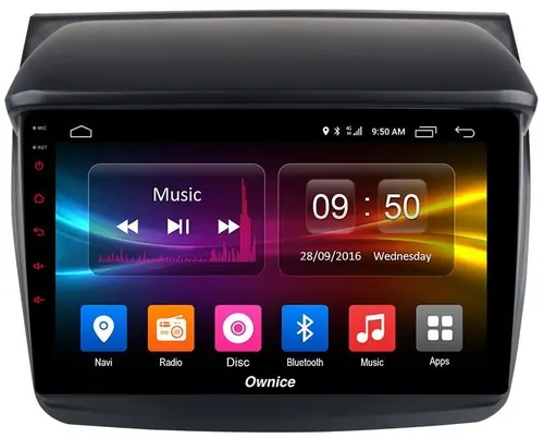 Магнитола для Mitsubishi L200, Pajero Sport 2006-2016 - Kuberg OL-9635 IPS, Android 10, 4G SIM-слот
