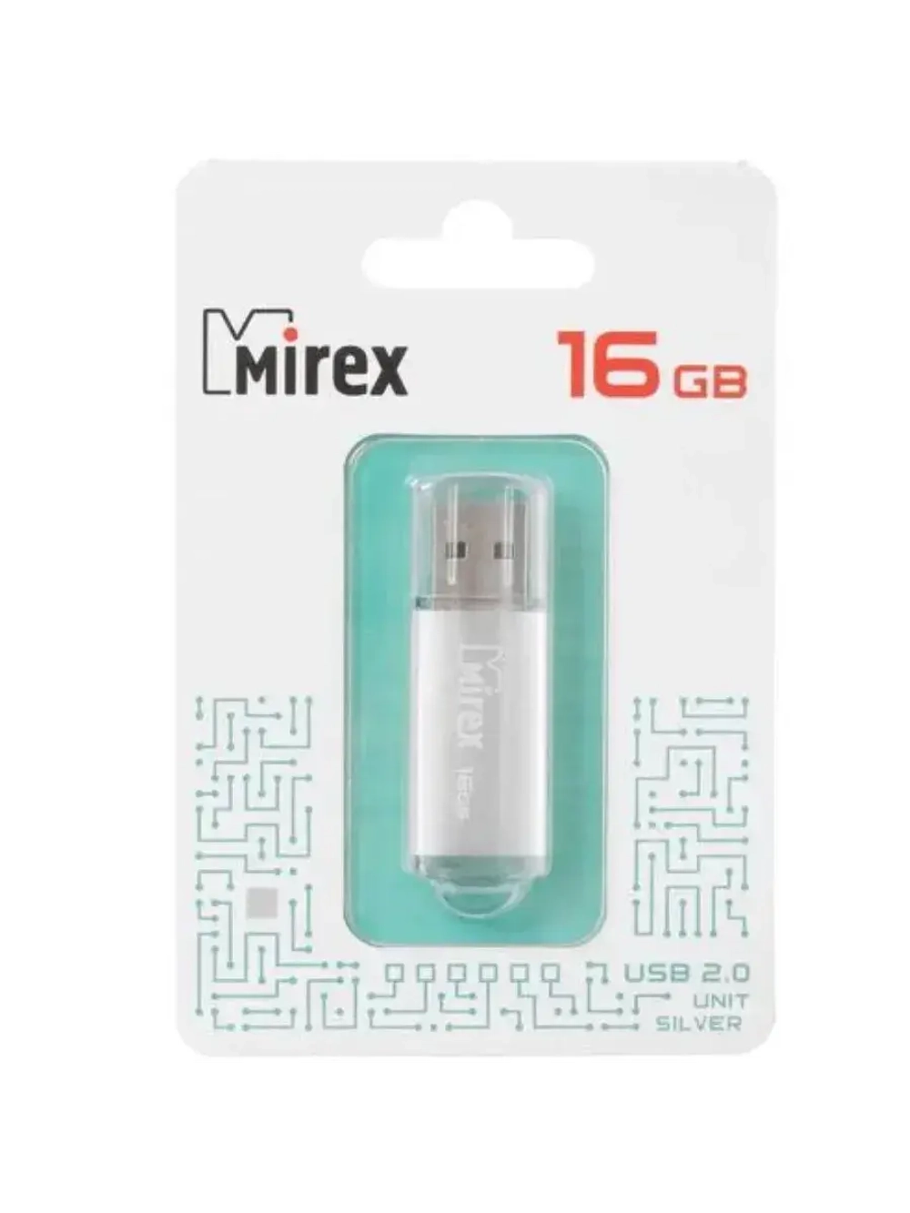 Память USB Flash 16 ГБ Unit 13600-FMUUSI16 SILVER