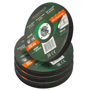Круг отрезной по металлу 125x1.0x22.2мм (к-т 40 шт) RockFORCE RF-CW705[к-т 40 шт.]