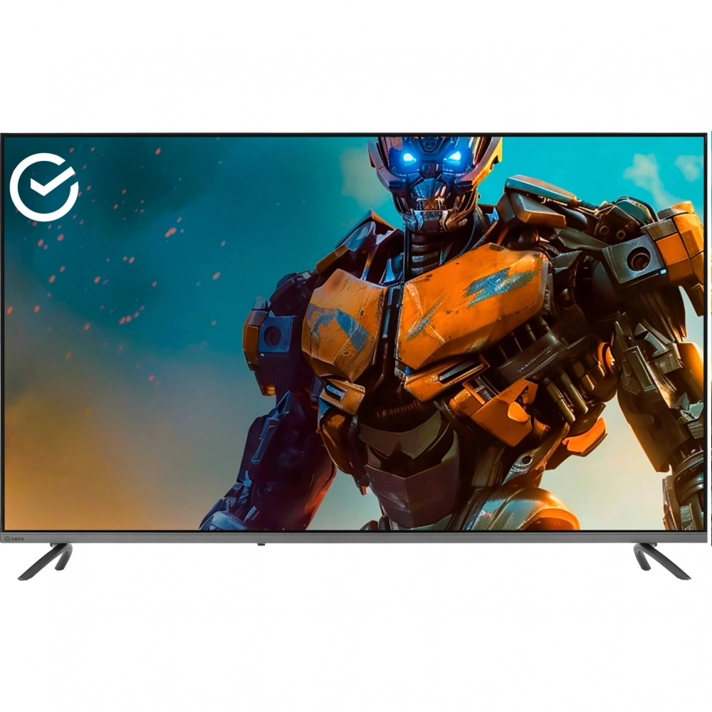 Телевизор Sber SDX-55UQ6000DGA 55" Салют ТВ Frameless 4K Ultra HD темно-серый
