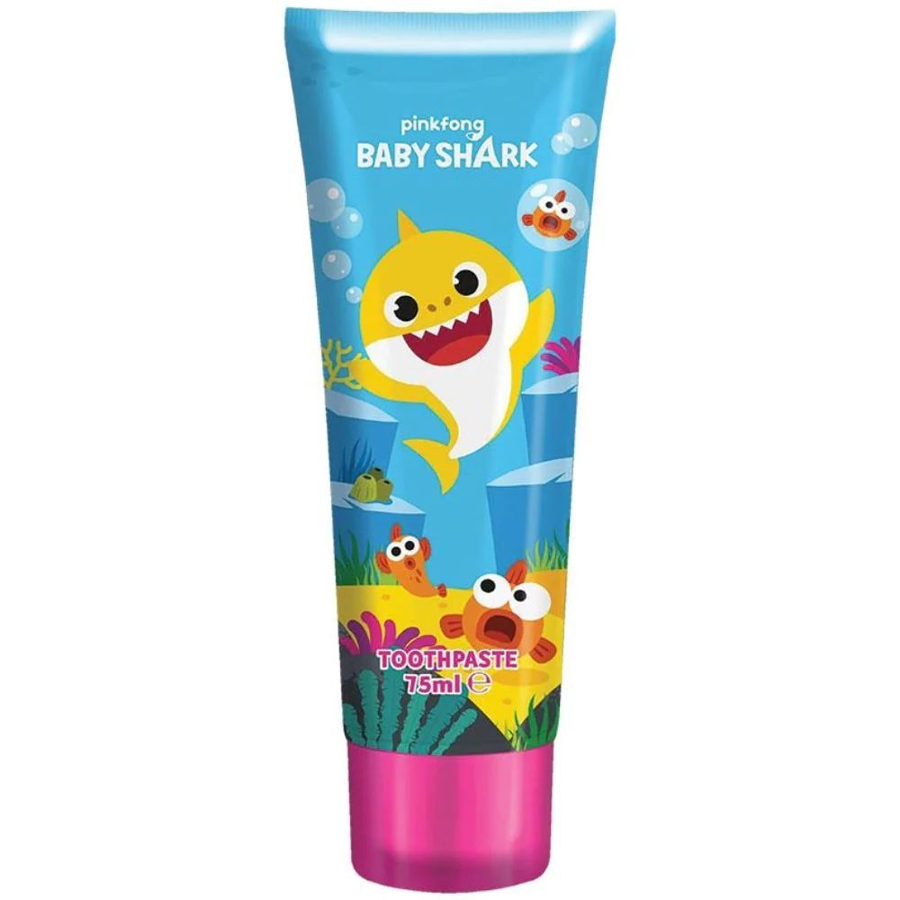 Детская зубная паста Baby Shark Pinkfong 0-6 лет 75 мл (Из Финляндии)