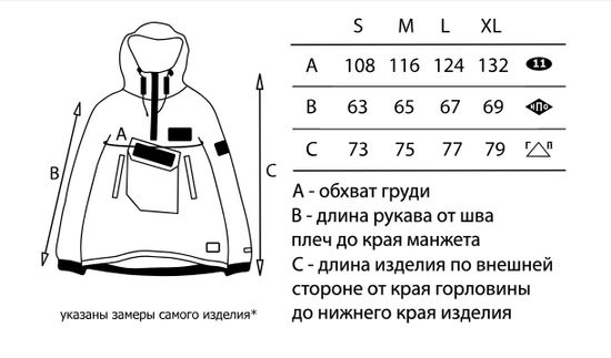 Анорак НПОГП зимний VISUAL VANDAL (Св.серый)
