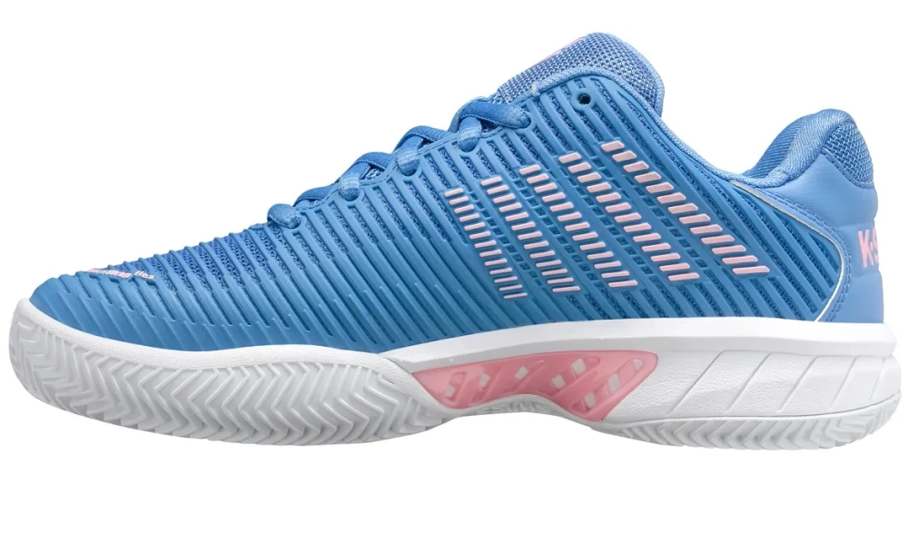 Женские теннисные кроссовки K-Swiss Hypercourt Express 2 HB Women - silver lake blue/white/orchid pink