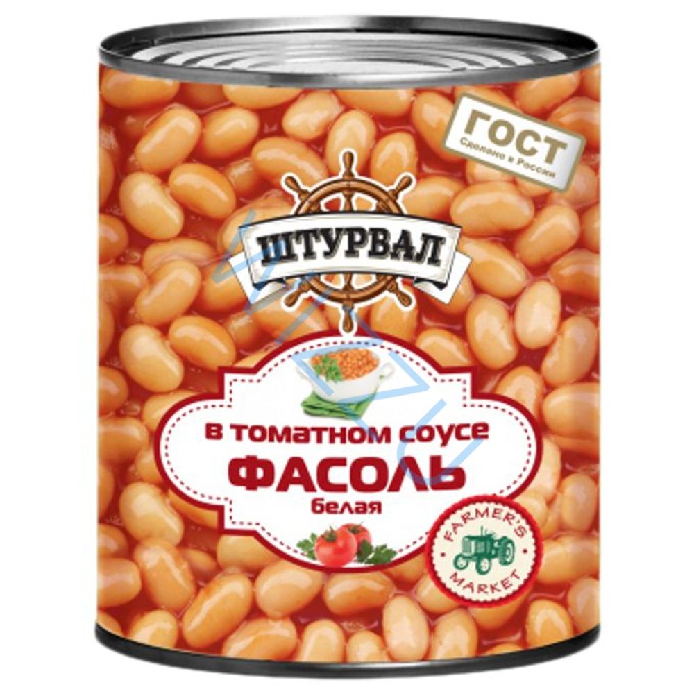 Фасоль белая ШТУРВАЛ в т с ГОСТ 400г