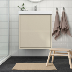 IKEA FINTSEN  (ИКЕА ФИНТСЕН)  -  Коврик для ванной комнаты, бежевый, 40x60 см