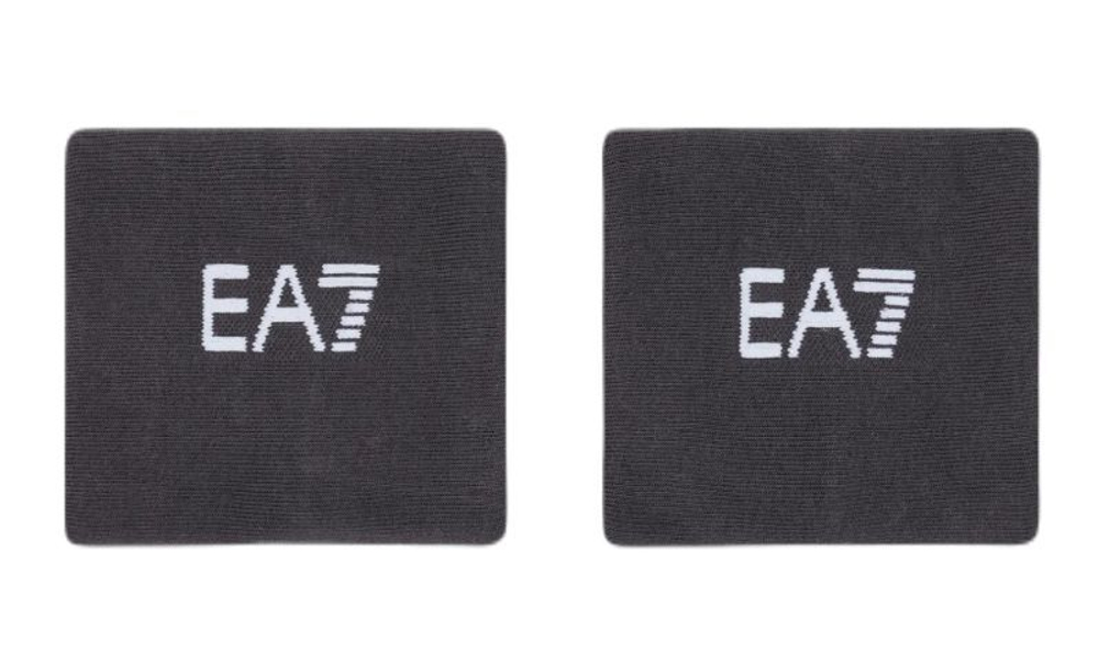 Напульсник теннисный EA7 Tennis Pro Wristband - raven/white