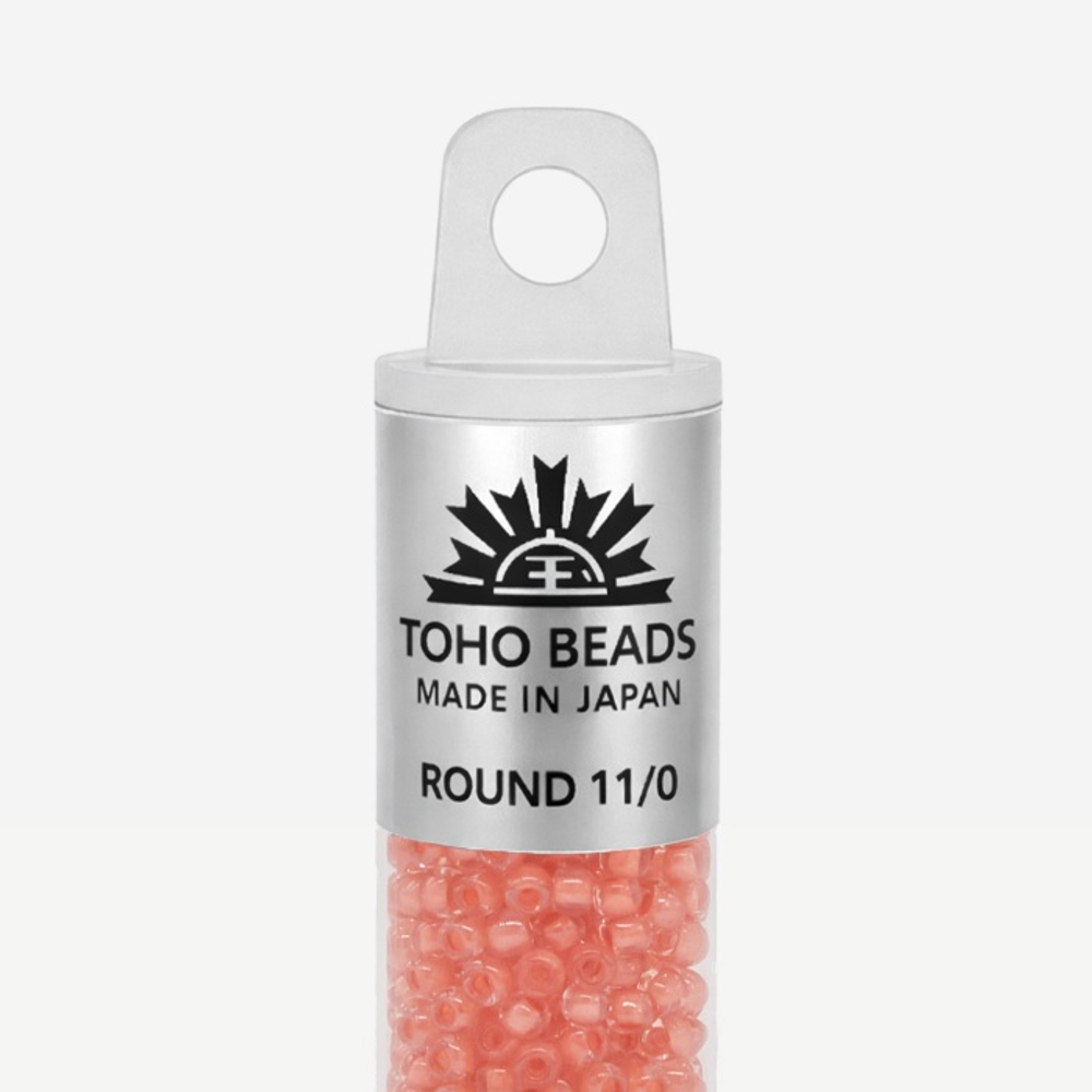 Японский бисер TOHO Round 11/0 (№964), окрашенный изнутри прозрачный