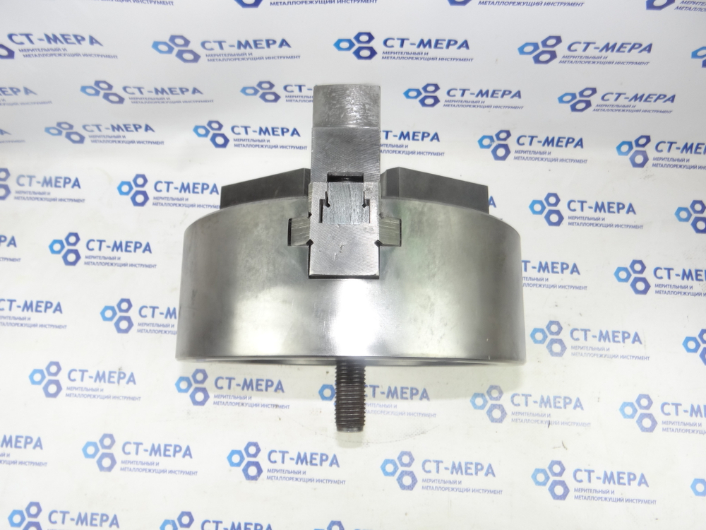 7102-0072 1-2 Патрон токарный механизированный самоцентрирующий трёхкулачковый 250 мм. с креплением на шпиндель через переходной фланец по ГОСТ 3889