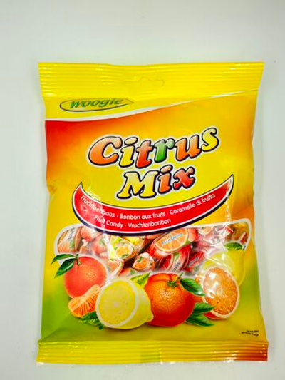 Woogie конфеты Citrus Mix Цитрусовый микс (апельсин, мандарин, лимон) 170 г (Австрия)