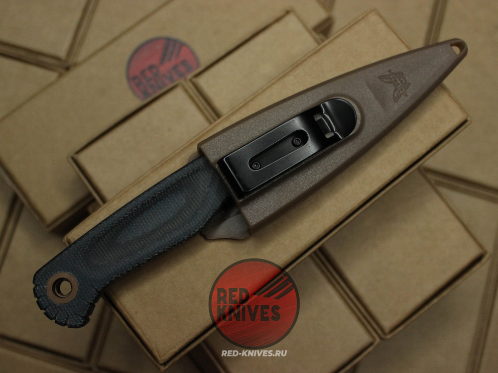 Нож Benchmade Dacian - микарта "Jeans" (джисовая), клинок серый