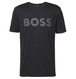 Мужская теннисная футболка BOSS Slim Fit Active Logo - black