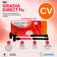 Gradia Direct Flo CV (2x1,5гр.) Жидкотекучий Градиа Директ Фло CV, пломбировочный материал
