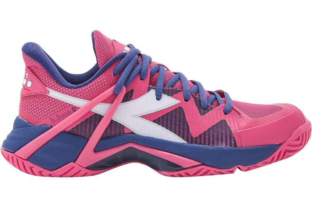 Женские теннисные кроссовки Diadora B.Icon 2 AG - pink yarrow/white/blueprint