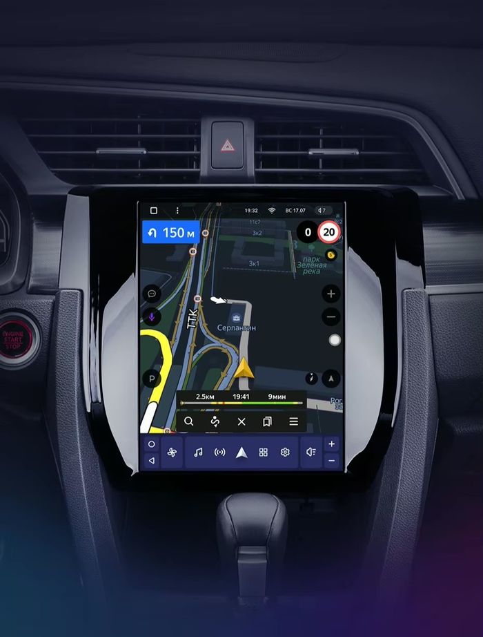 Магнитола для Honda Civic 10 2015-2021 - Teyes TPRO 2 монитор 9.7" QLED в стиле "Тесла" на Android 10, Быстрая, 4G SIM-слот