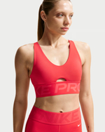 Nike Pro Indy Plunge Женский спортивный бюстгальтер со средней поддержкой и вставками - NIKE