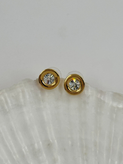Серьги пусеты с кристаллами Givenchy