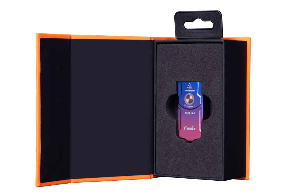 Фонарь-брелок Fenix E03R V2.0 Limited EDITION, небула