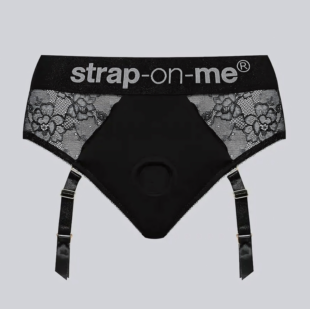 Трусики для фиксации насадок Strap-on-me Harness Lingerie Diva XS (Размер: XS) (Цвет: черный)