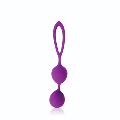 Фиолетовые двойные вагинальные шарики Cosmo (Цвет: фиолетовый)