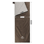 Спальный мешок Naturehike NH21MSD09 мини LW180, размер M, зеленый, молния слева, 6927595777930L