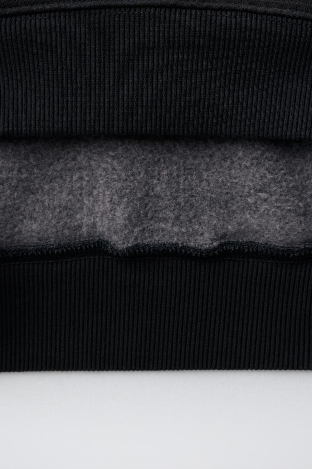 ZARA ХУДИ С НАДПИСЬЮ, ТЕМНЫЙ АНТРАЦИТ