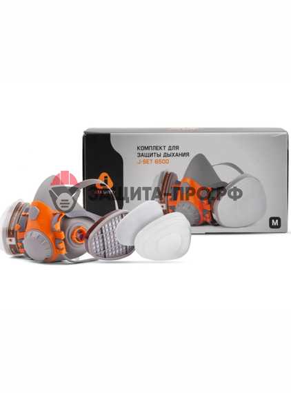 Полумаска Jeta Safety 6500 силикон, многоразовая