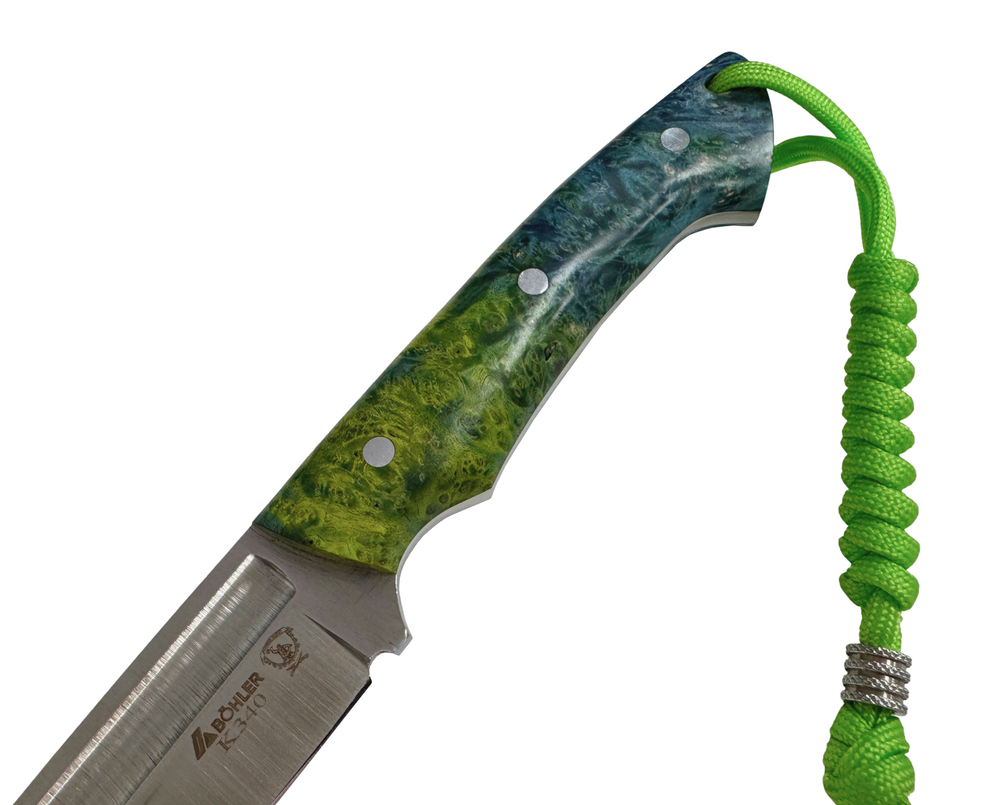 Нож Ладья, цельнометаллический, Bohler K340, микарта