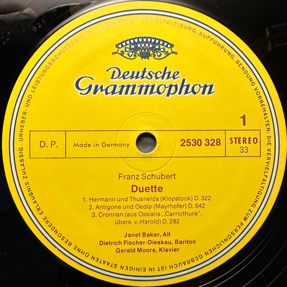 Шуберт - Дуэты (Германия 1973г.)