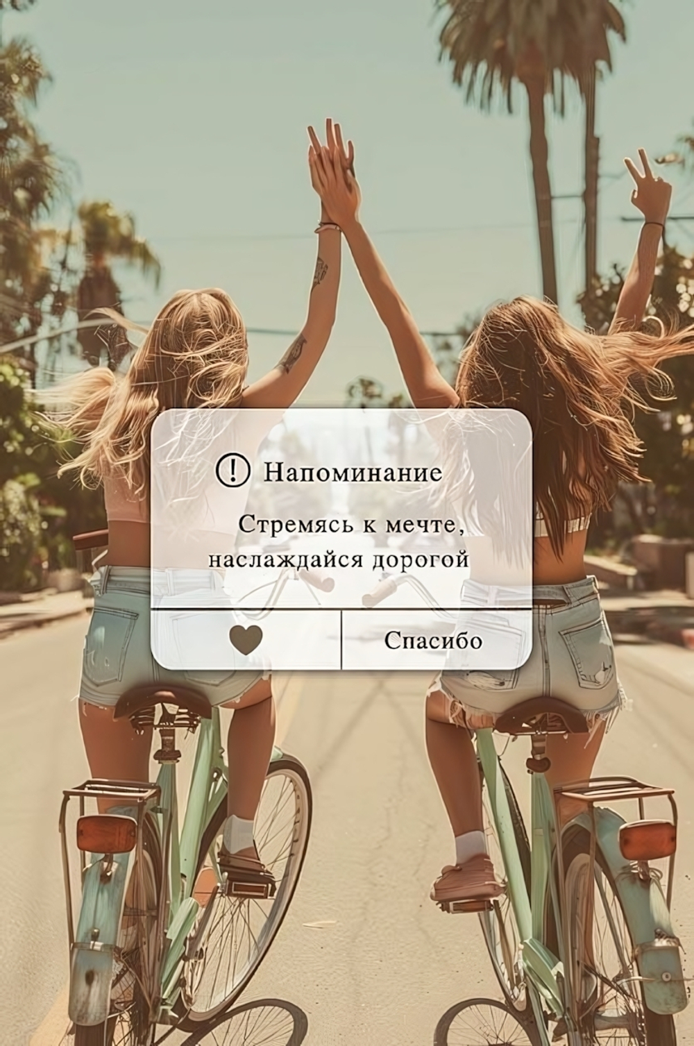 Открытка "Напоминание. Стремясь к мечте, наслаждайся дорогой" 105х156 (АртДизайн)
