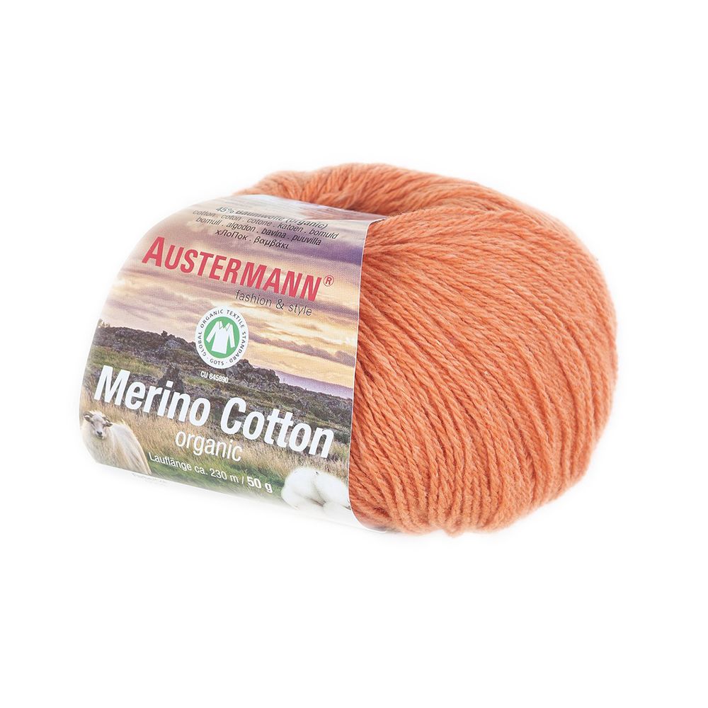 Пряжа Austermann (Аустерманн) Merino Cotton organic / уп.10 мот. по 50 г, 230 м, 12013 Пряжа Austermann (Аустерманн) Merino Cotton organic / уп.10 мот. по 50 г, 230 м, 12013