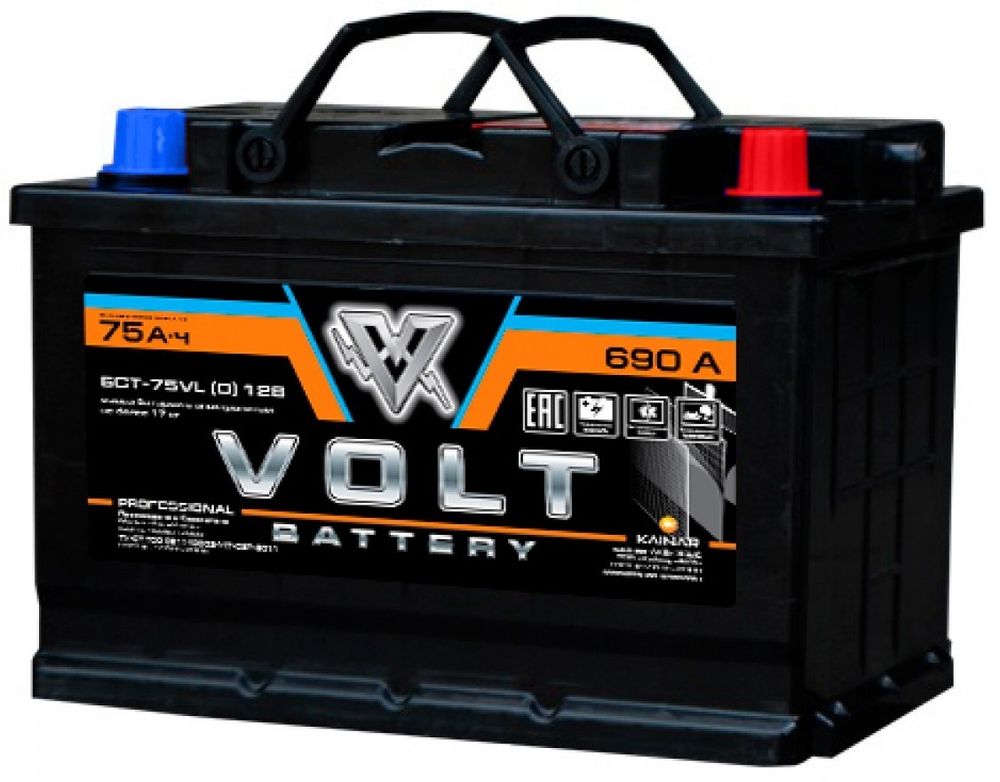 Volt Professional 6CT- 75 аккумулятор Volt Professional 6CT- 75 аккумулятор