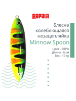 Блесна для рыбалки колебалка Minnow Spoon, 8см, 22гр