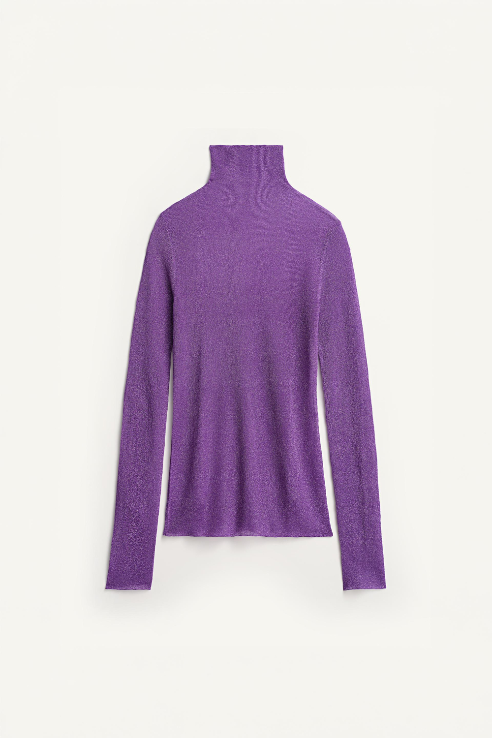 ZARA ПОЛУПРОЗРАЧНЫЙ ТОП - LIMITED EDITION, СВЕТЛО-СИРЕНЕВЫЙ