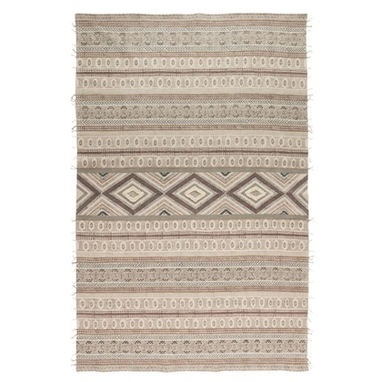 Ковер из хлопка, шерсти и джута с геометрическим орнаментом из коллекции ethnic, 200х300 см