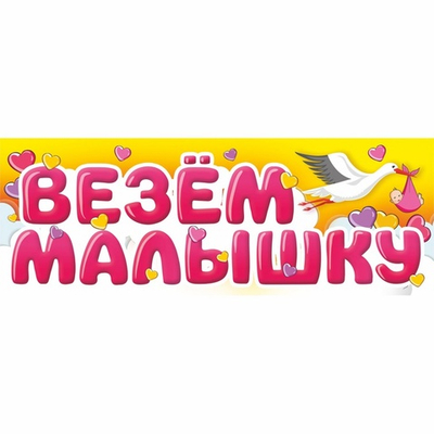 Магнит для авто «Везем малышку»