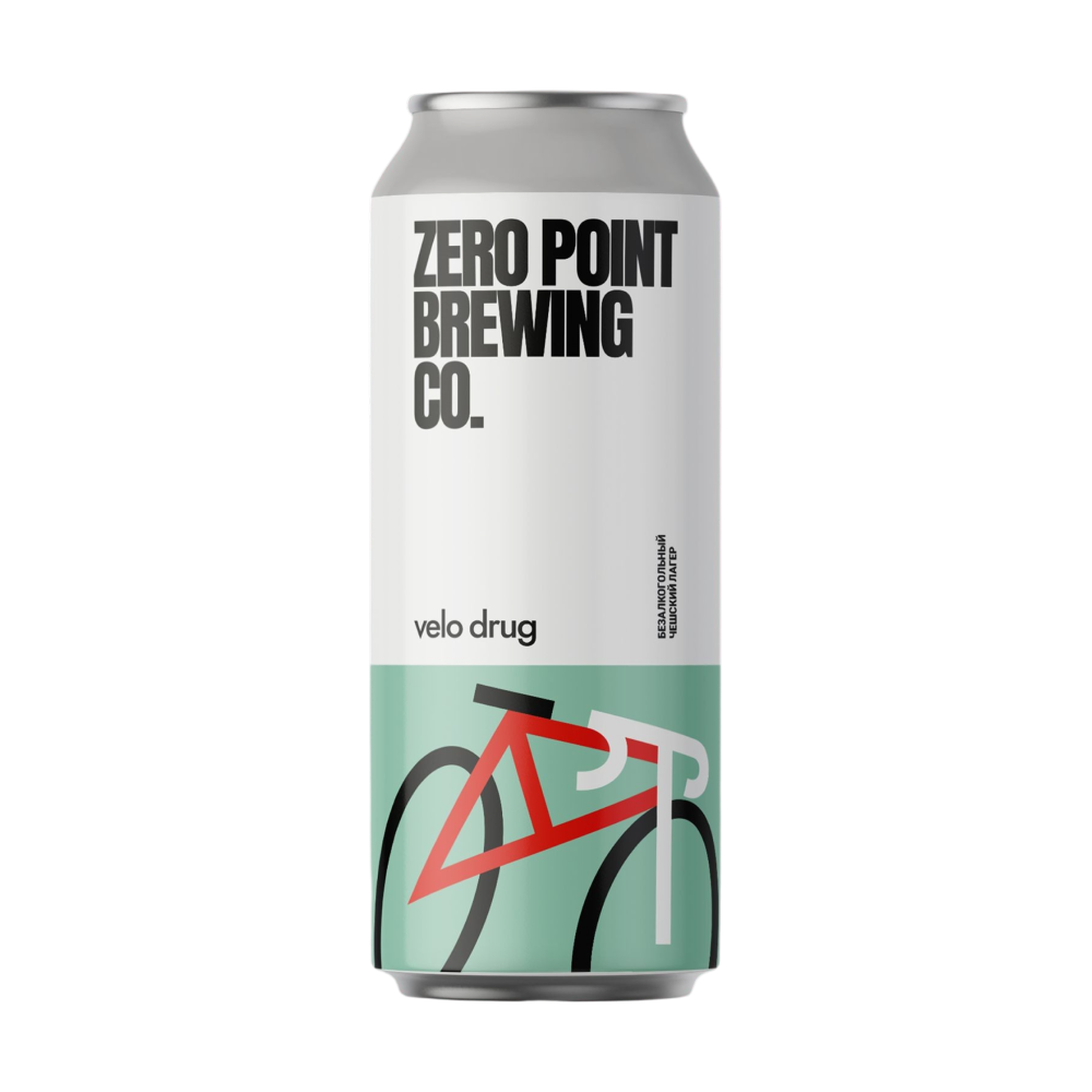Безалкогольное пиво Чешский лагер Velo Drug Zero Point, 450 мл