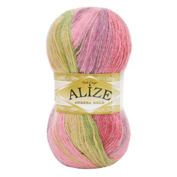 Пряжа Alize (Ализе) Angora Gold Batik / уп.5 мот. по 100 г, 550м, 2527 секционный A