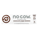 No Cow, Протеиновый батончик, брауни с шоколадной помадкой, 12 батончиков по 60 г (2,12 унции)