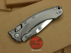 Нож Microtech Amphibian Titanium VG-10 - рукоять титан, клинок зеркало