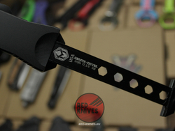 Нож Heretic Hydra V4 Single Edge T/E Tanto - черная рукоять, светлый клинок
