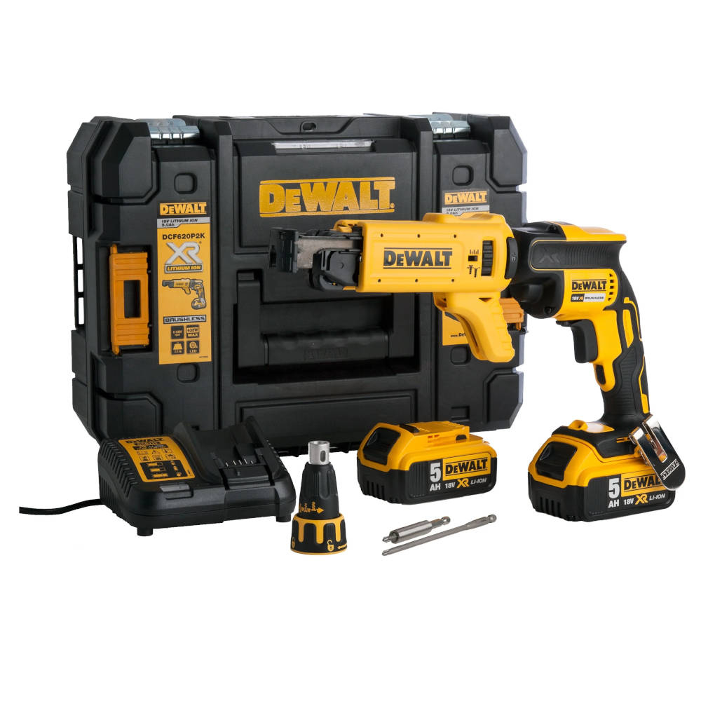 Аккумуляторная дрель-шуруповерт DeWalt DCF620P2K ленточная