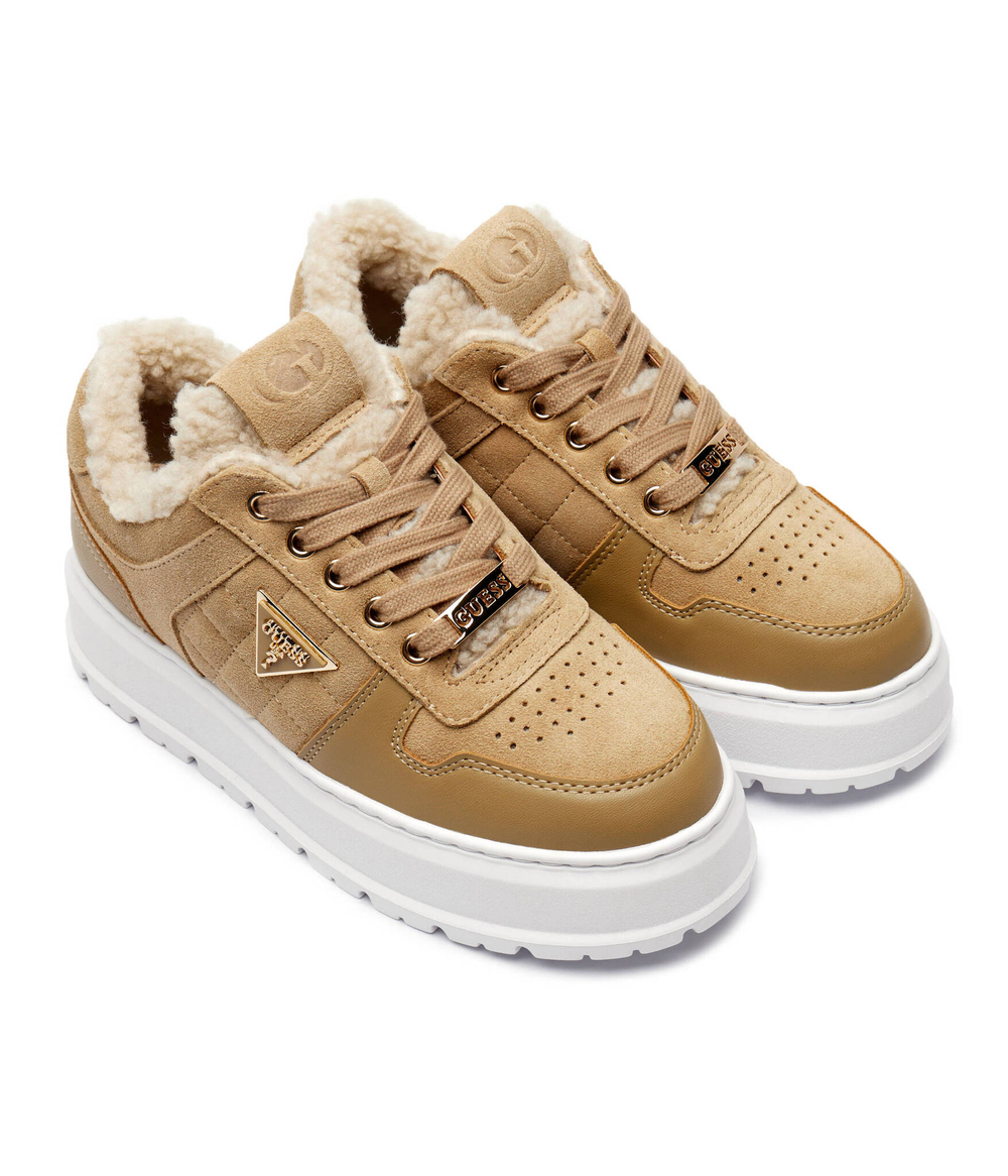 Утепленные кроссовки TERRIA Guess - бежевый(FLFTER SUE12)