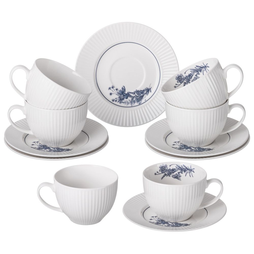 ЧАЙНЫЙ НАБОР LEFARD "ROYAL BLUE" НА 6 ПЕР. 12 ПР. 270 МЛ (КОР=4НАБ.)