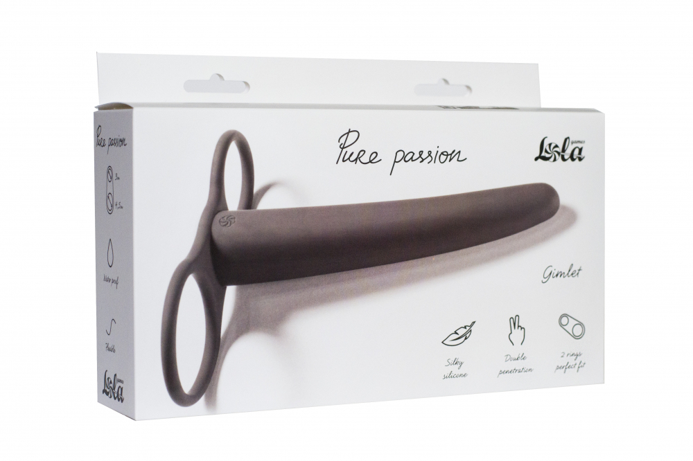 Lola games Pure Passion Gimlet black - Насадка для двойного проникновения