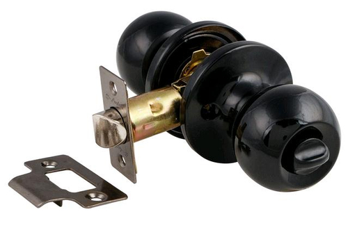 Защелка-Комплект  S-Locked 6072-03  BL круглая фиксатор ЧЕРНЫЙ /121334