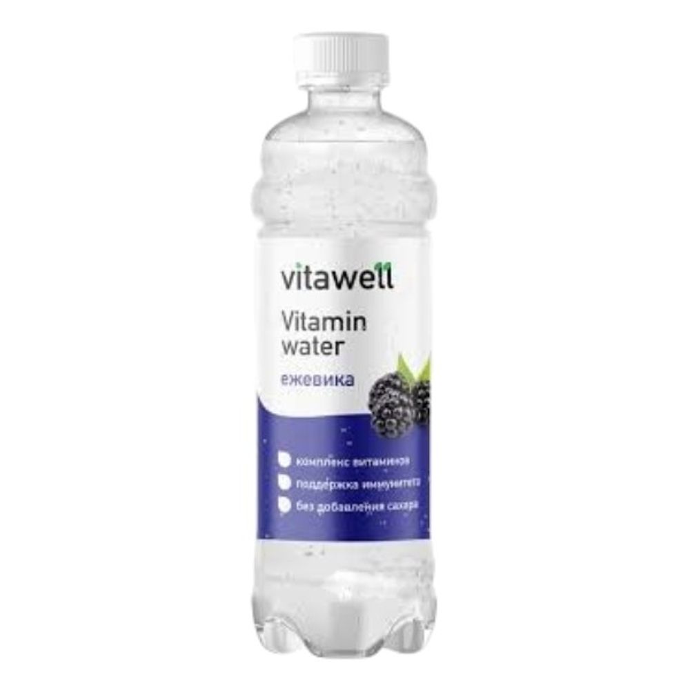 .Напиток Vitamin 500мл слабоГАЗ water Vitawell Ежевика (12) 5854