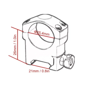 Кольца Vector Optics 25,4 мм, на Weaver, средние (SCTM-37)