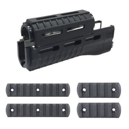 Комплект цевья PufGun для АК, Сайга, ВПО с планками M-LOK на 9 и 5 шагов