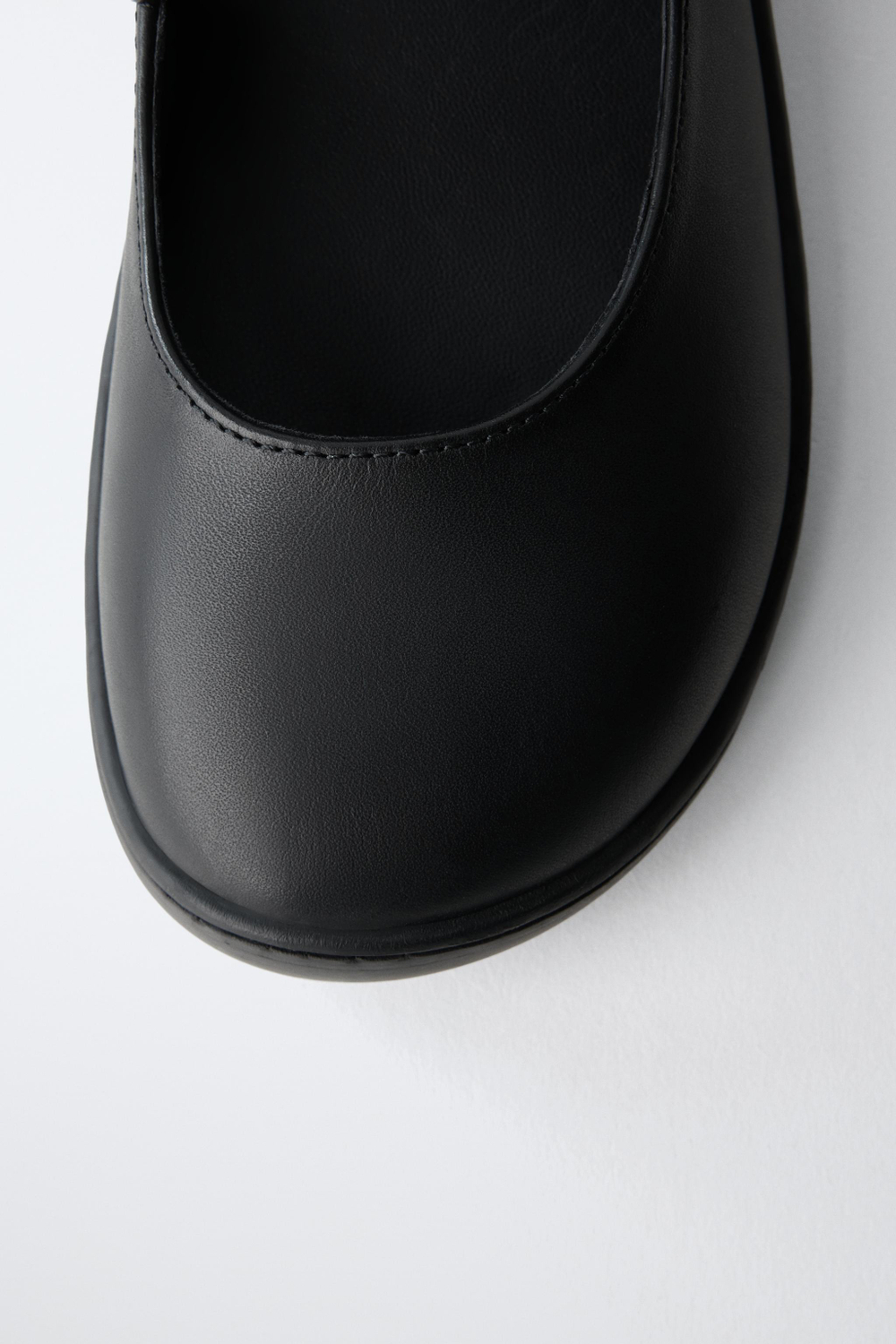 ZARA ШКОЛЬНЫЕ БАЛЕТКИ BAREFOOT, ЧЕРНЫЙ