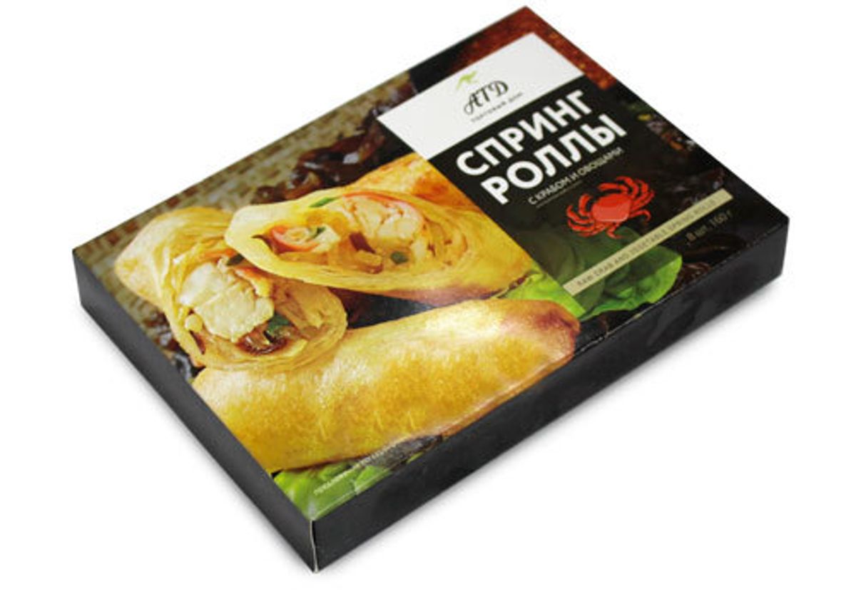 Спринг Ролл с овощами и крабом, 160г